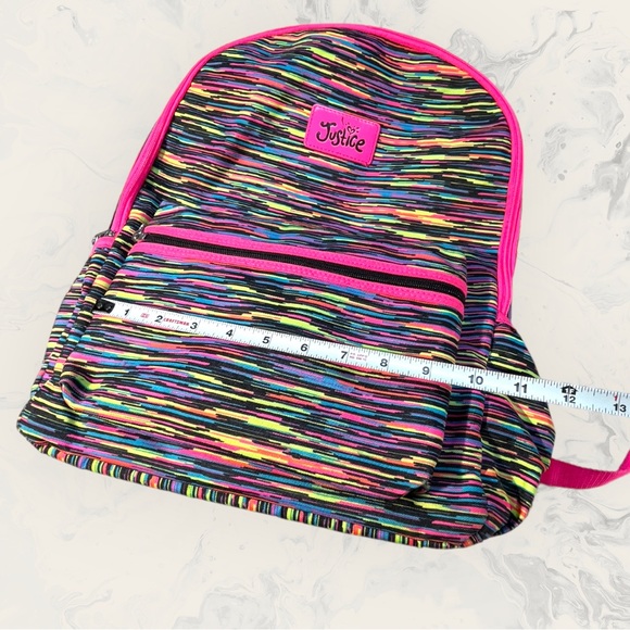 Justice Backpack Trippy Rainbow - Picture 3 of 16